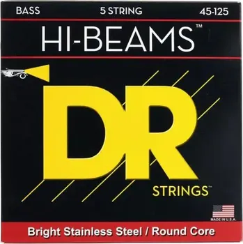 Struna pro kytaru a smyčcový nástroj Struny pro baskytaru Dr Strings MR5-45 Hi-Beam