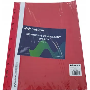 Sešit NATUNA A4 tvrdý závěsný červený (10 Ks)