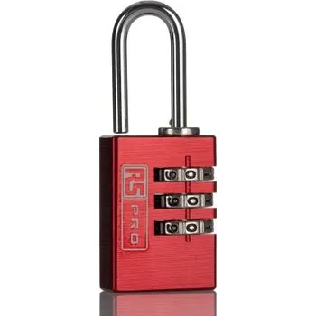 Visací zámek Ne Kódový visací zámek, Hliník Vnitřní, venkovní 3mm třmen, Červená