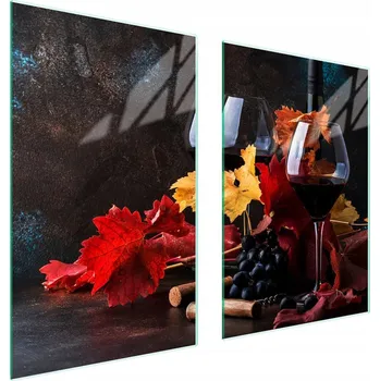 Obraz Skleněná ochranná deska na sporák 65x52 Víno