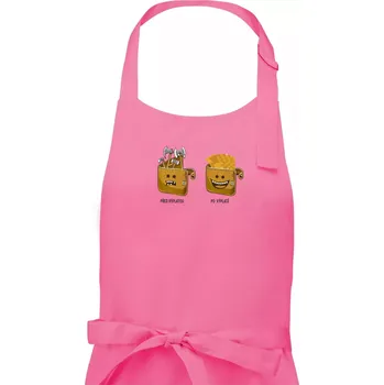 Kuchyňská zástěra Před výplatou po výplatě (Pecka design) - Dámská zástěra na vaření - Univerzální velikost ( Růžová )