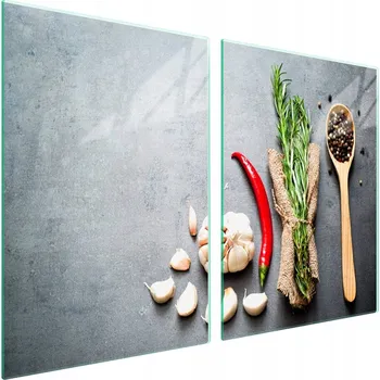 Obraz Skleněná ochranná deska na sporák 2x45x52 cm Kuchyně