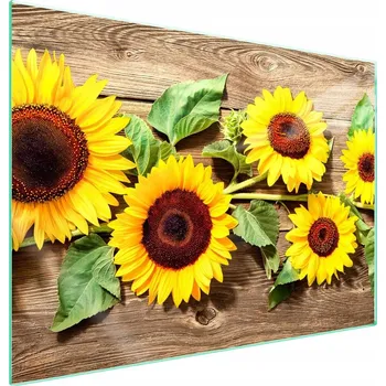 Obraz Skleněná ochranná deska na sporák 70x52 Květina