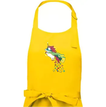Kuchyňská zástěra Sweet jednorožec (Pecka design) - Pánská zástěra na vaření - Univerzální velikost ( Žlutá )