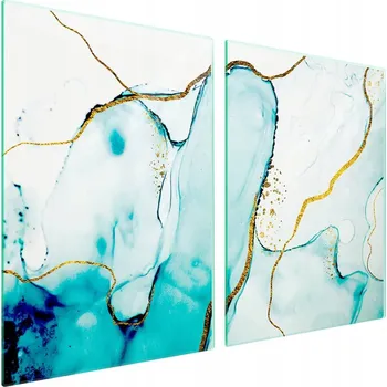 Obraz Skleněná ochranná deska na sporák 2x45x52 Mramor