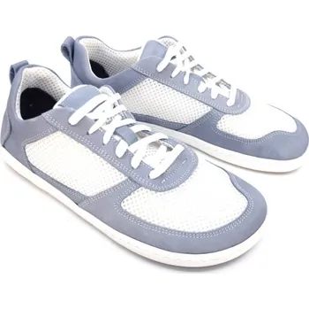Dámská zdravotní obuv Dámské barefootové tenisky MINT-42002/23, jeans/bílá 40