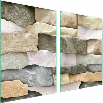 Obraz Skleněná ochranná deska na sporák 2x45x52 Cihla