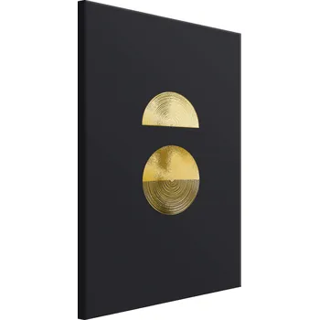 Obraz Moderní Velký Obraz na plátně černo-zlatý glamour Nástěnná dekorace