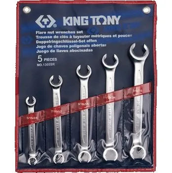 Klíč King Tony Sada KLÍČŮ PALCOVÝCH NA BRZDOVÉ TRUBKY 5ks 1305SR