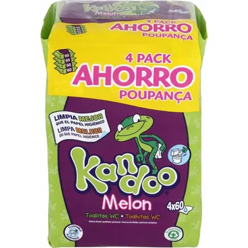 Intimní hygienický prostředek Kandoo Melon 4x60 Vlhčené ubrousky pro intimní hygienu