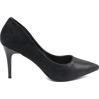 Dámské lodičky Krásné dámské černé lodičky na jehlovém podpatku 39