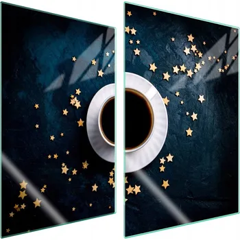 Obraz Skleněná ochranná deska na sporák 2x35x52 Káva