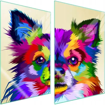 Obraz Skleněná ochranná deska na sporák 2x35x52 Pes