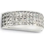 Ideal Lux ROMA AP2 nástěnné svítidlo 2x G9 LED 3W 370lm 3000K 30cm IP20, chromové