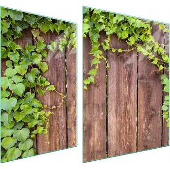 Obraz Skleněná ochranná deska na sporák 70x52 Dřevo