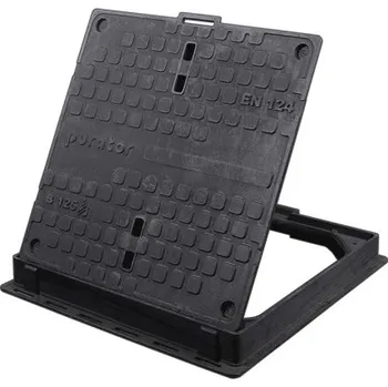 poklop Litinový poklop TETRA 800x800mm / B 125 - vodotěsný Kód: TET48-088-125