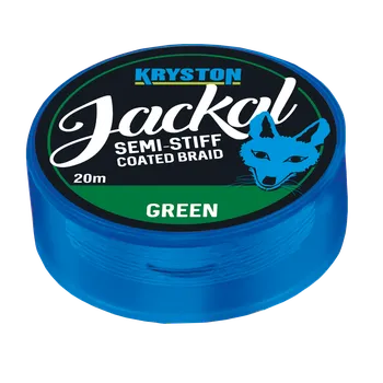 Kryston potahované šňůrky - Jackal Olive Green 30lb 20m