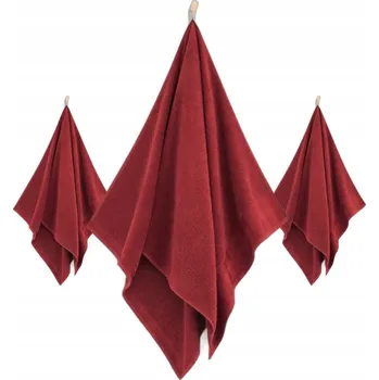 Ručník ZWOLTEX ELIPSE sada ručníků červená: ručník 30x50, 50x90, 70x140