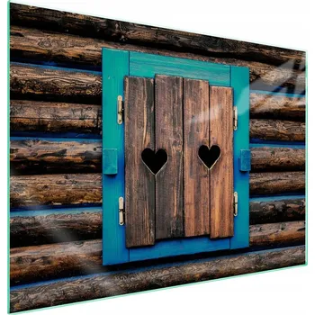 Obraz Skleněná ochranná deska na sporák 70x52 Dřevo