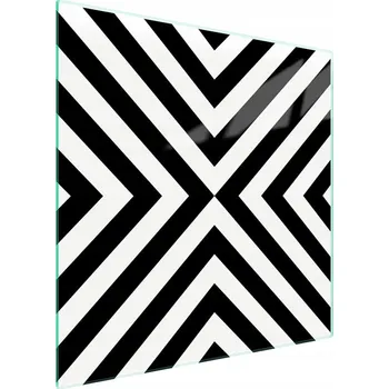 Obraz Skleněná ochranná deska na sporák 50x52 Proužky