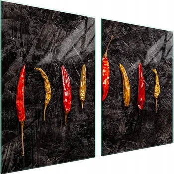 Obraz Skleněná ochranná deska na sporák 2x45x52 Chili