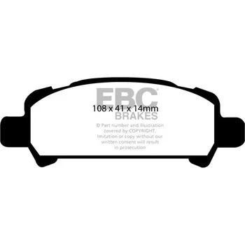 Brzdový komplet EBC sada brzd PD05KR | destičky Orangestuff & kotouče Standard zadní PD05KR149