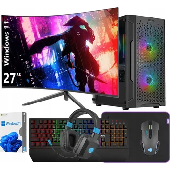 Stolní počítač POČÍTAČ RYZEN 9 5900X RX 6600 32GB 1TB SSD WINDOWS 11 MONITOR 27