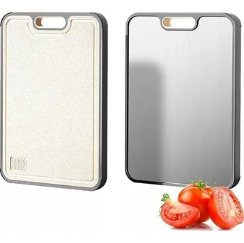 Kuchyňské prkénko Krájecí deska Protiskluzová Silikonová podložka Ocel 38,5x26,5 cm