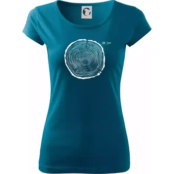 Dámské oblečení Letokruhy - 80 - Dámské triko Pure - S ( Petrolejová )