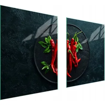 Obraz Skleněná ochranná deska na sporák 85x52 Chili