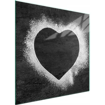 Obraz Skleněná ochranná deska na sporák 50x52 Srdce