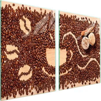 Obraz Skleněná ochranná deska na sporák 2x45x52 Káva