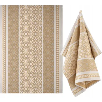 Utěrka ZWOLTEX MARSALA GOLD béžová bavlněná kuchyňská utěrka 240g 50x70cm
