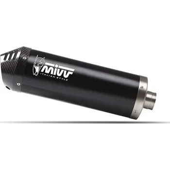 Výfuk pro motocykl Koncovka výfuku MIVV OVAL KT.021.LVC Black with carbon cap