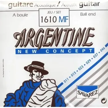 Struna pro kytaru a smyčcový nástroj Struny kovové pro akustickou kytaru Savarez SA Argentine 1610MF