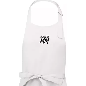 Kuchyňská zástěra Born in - Římské číslo 2000 - Pánská zástěra na vaření - Univerzální velikost ( Bílá )