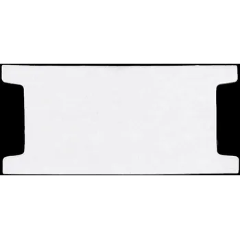 Papírová karta 6,5x14 cm s výřezem Varianta: bílá, Balení: 200 ks