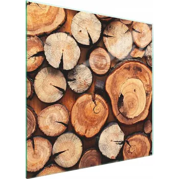Obraz Skleněná ochranná deska na sporák 50x52 Dřevo