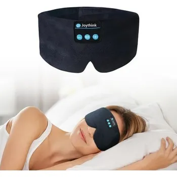 Hedvábná spací maska - Maska na oči - Měkká páska přes oči - Sluchátka na spaní - Cestovní -