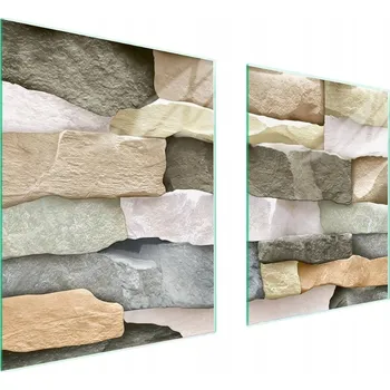 Obraz Skleněná ochranná deska na sporák 85x52 Cihla