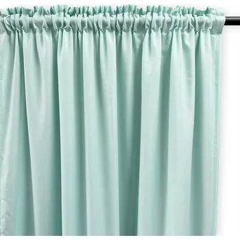 Obraz Závěsy DO OBÝVÁKU NA PÁSCE 140x290 MÁTOVÉ PANAMA NA MÍRU