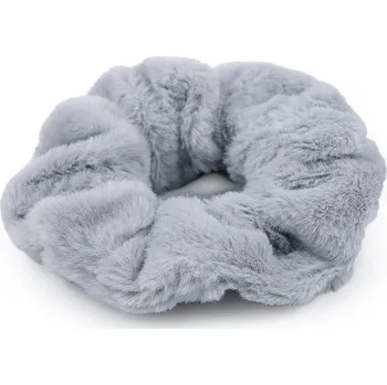 Gumička do vlasů minky - 5 šedá světlá