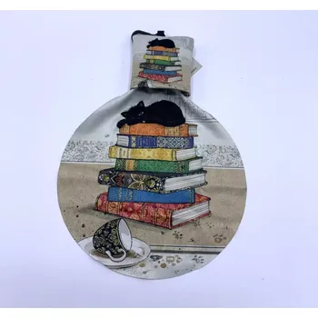 Pouzdro na brýle Čistící ubrousek BUG ART Kočka na knihách (Mikrohadřík s kočkou, kočky)