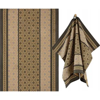 Utěrka ZWOLTEX MARSALA GOLD bavlněná kuchyňská utěrka černá 240g 50x70cm