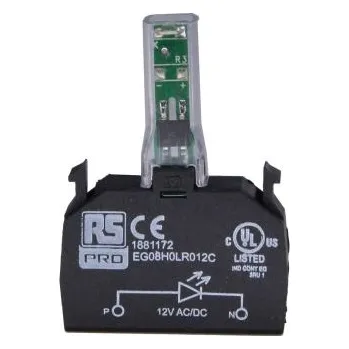 Stykač Světelný blok 12V ac/dc barva Červená LED