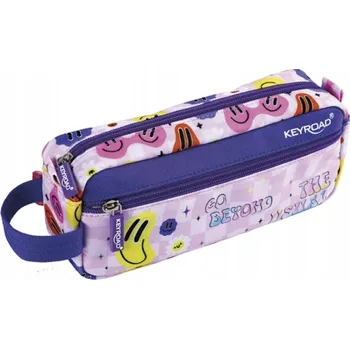 Penál Penál Keyroad, 21,5 x 9 x 5,5 cm, s motivem úsměvu (smile)