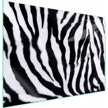 Obraz Skleněná ochranná deska na sporák 70x52 Zebra