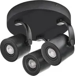 Azzardo Bross Arm 3 stropní bodové svítidlo 3x GU10 35W bez zdroje 30cm kulaté IP20, černé
