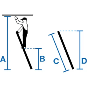 Žebřík Příložný žebřík KRAUSE®, z hliníku, 7x příčle, nosnost 225 kg