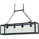 Ideal Lux IGOR SP4 závěsné svítidlo 4x E27 60W bez zdroje 92cm IP20, černé